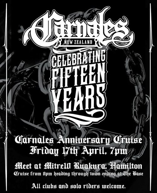 Carnales Anniversary Cruise — Stance car meet in International on Friday 17 April 2026