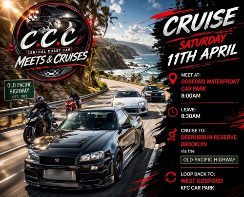 Cruise — car meet in Sydney, NSW on Saturday 11 April 2026