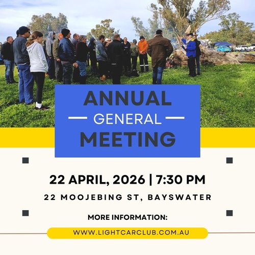 Annual General Meeting — car meet in Perth, WA on Wednesday 22 April 2026