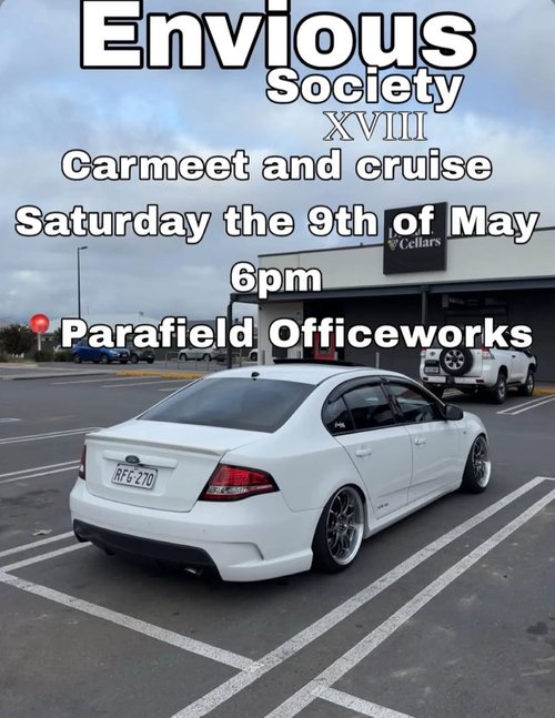 Envious Society XVIII — JDM/Muscle car meet in Adelaide, SA on Saturday 9 May 2026