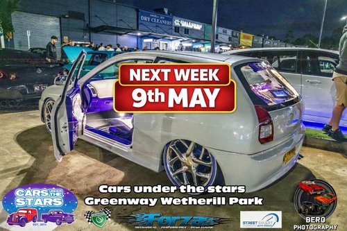Cars under the stars — Classic/Muscle car meet in Sydney, NSW on Saturday 9 May 2026