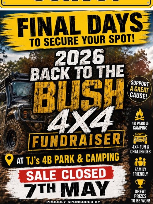 Back to the Bush 4x4 Fundraiser — 4x4 car meet in Sydney, NSW on Thursday 7 May 2026