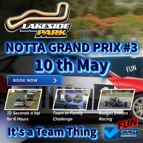 Notta Grand Prix #3 — Muscle track day in Brisbane, QLD on Sunday 10 May 2026