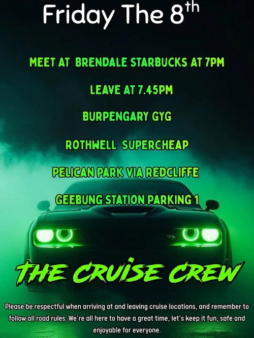 Northside Cruise — JDM car meet in Brisbane, QLD on Friday 8 May 2026