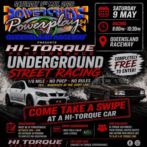 Powercruise Powerplay 54 — JDM/Muscle spectator event in Brisbane, QLD on Saturday 9 May 2026