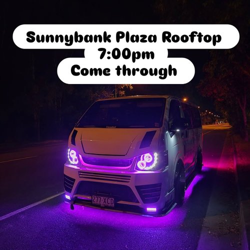 Sunnybank Plaza Rooftop Meet — JDM car meet in Brisbane, QLD on Sunday 12 April 2026