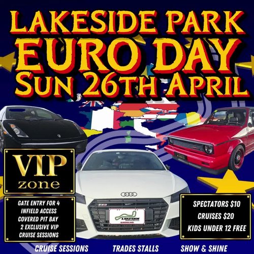 Lakeside Park Euro Day — Euro spectator event in Brisbane, QLD on Sunday 26 April 2026