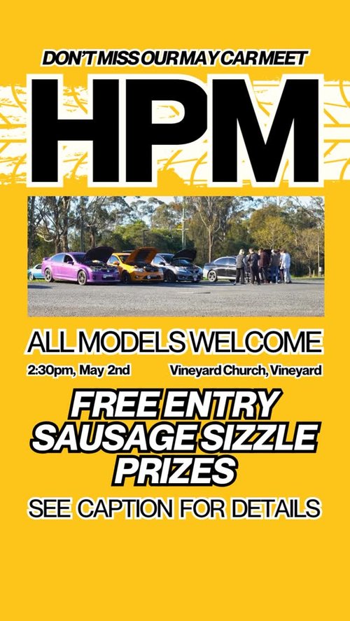 HPM May Car Meet — car meet in Sydney, NSW on Saturday 2 May 2026