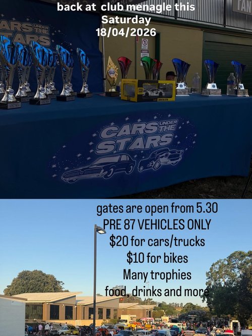Cars Under the Stars — Classic car meet in Sydney, NSW on Saturday 18 April 2026