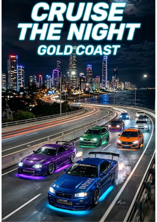 Cruise the Night Gold Coast — Muscle/JDM car meet in Gold Coast, QLD on Thursday 16 April 2026