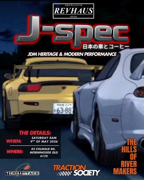 J-SPEC — JDM car meet in Brisbane, QLD on Saturday 9 May 2026