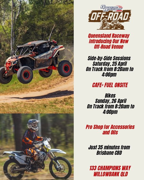 Queensland Raceway Off-Road Sessions — 4x4 track day in Brisbane, QLD on Saturday 25 April 2026