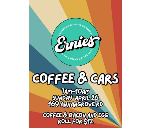 Coffee & Cars — Muscle/Classic car meet in Sydney, NSW on Sunday 26 April 2026