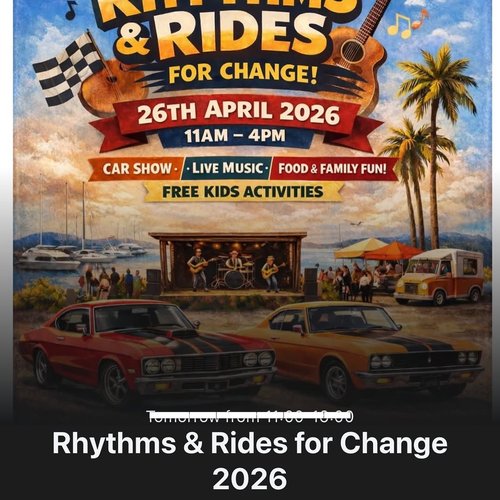 Rhythms & Rides for Change — Classic/Muscle car meet in Melbourne, VIC on Sunday 26 April 2026