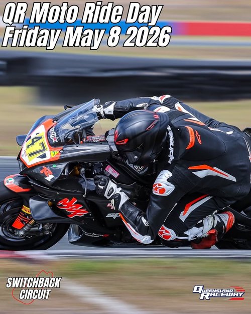 QR Moto Ride Day — track day in Brisbane, QLD on Friday 8 May 2026