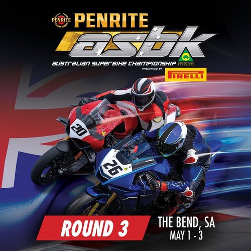 Penrite ASBK Australian Superbike Championship Round 3 — spectator event in Adelaide, SA on Friday 1 May 2026