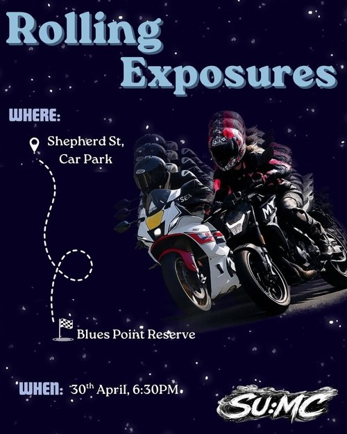 Rolling Exposures — car meet in Sydney, NSW on Thursday 30 April 2026