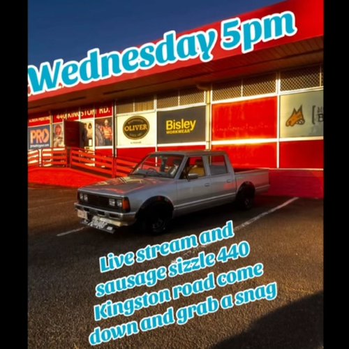 Live Stream and Sausage Sizzle — JDM car meet in Brisbane, QLD on Wednesday 29 April 2026