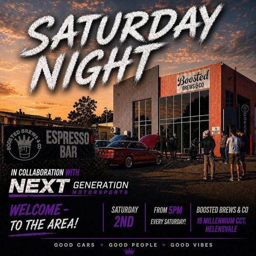 Saturday Night Sorted - Welcome to the Area — JDM car meet in Brisbane, QLD on Saturday 2 May 2026