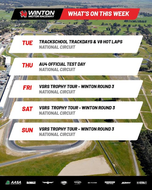 VSRS Trophy Tour - Winton Round 3 — spectator event in Melbourne, VIC on Friday 1 May 2026