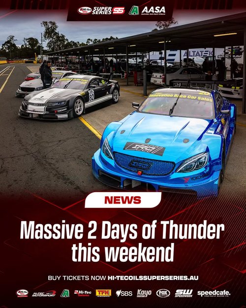 2 Days of Thunder — Muscle spectator event in Brisbane, QLD on Saturday 2 May 2026