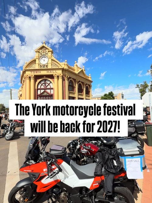 York Motorcycle Festival — JDM spectator event in Perth, WA on Saturday 20 March 2027