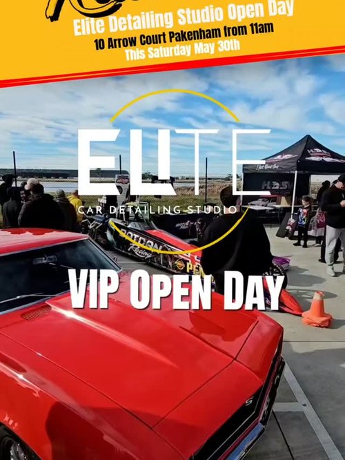 Elite Detailing Studio VIP Open Day — Muscle car meet in Melbourne, VIC on Saturday 30 May 2026