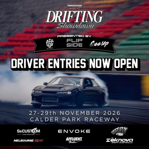Drifting Showdown — JDM spectator event in Melbourne, VIC on Friday 27 November 2026