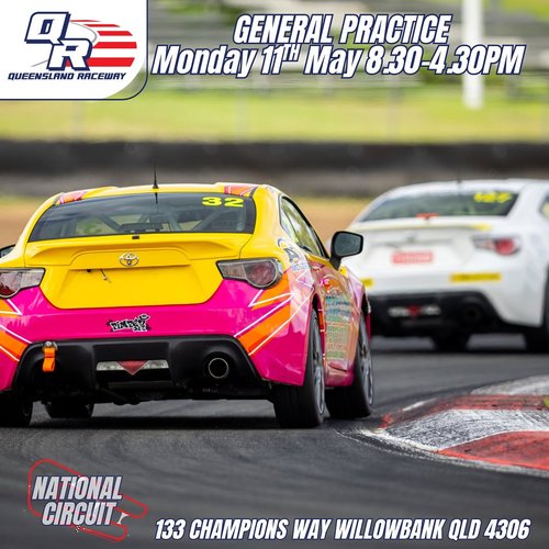 General Practice — JDM track day in Brisbane, QLD on Monday 11 May 2026