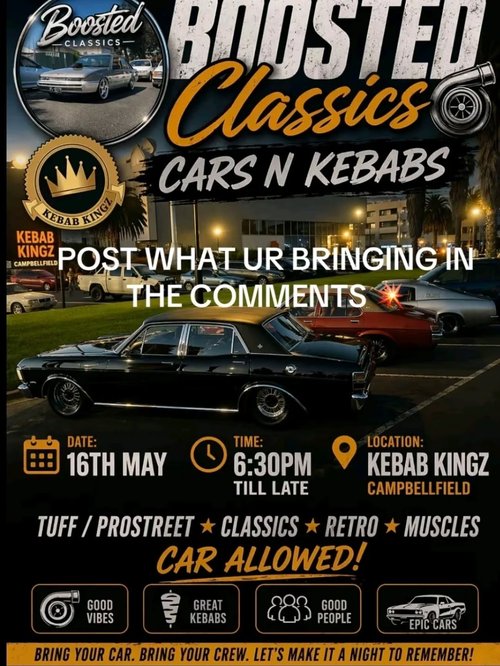 Boosted Classics Cars N Kebabs - VIC