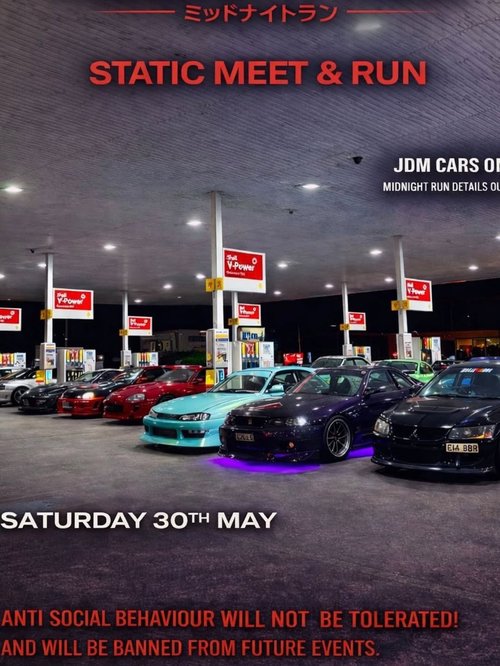 JDM Midnight Run — JDM car meet in Melbourne, VIC on Saturday 30 May 2026