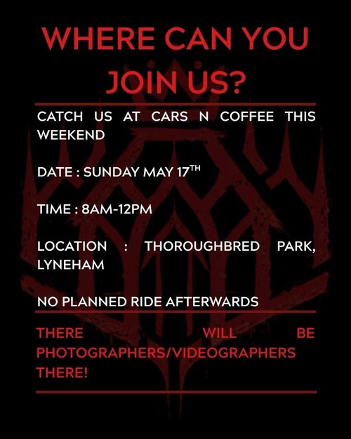 May Cars and Coffee — car meet in Sydney, NSW on Sunday 17 May 2026