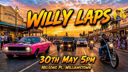 Willy Laps — Classic/Muscle car meet in Melbourne, VIC on Saturday 30 May 2026