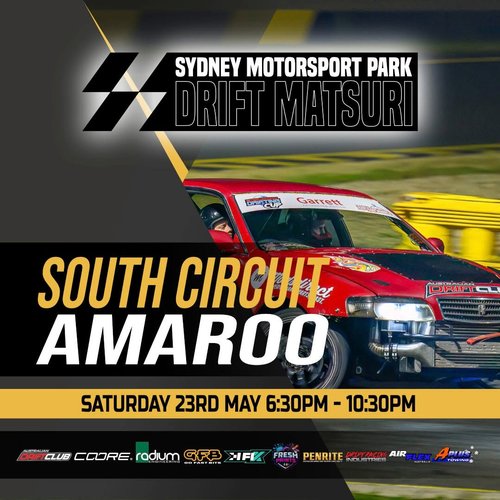Sydney Motorsport Park Drift Matsuri — JDM spectator event in Sydney, NSW on Saturday 23 May 2026