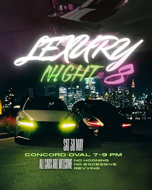 Lexury Night #8 — JDM/Stance car meet in Sydney, NSW on Saturday 30 May 2026