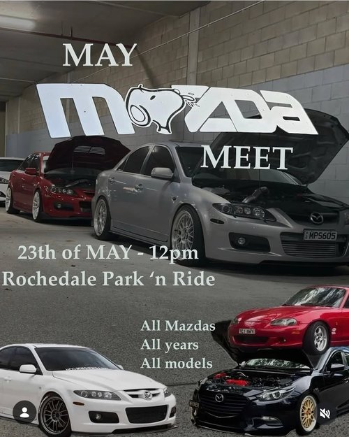 May Mazda Meet — JDM car meet in Brisbane, QLD on Saturday 23 May 2026