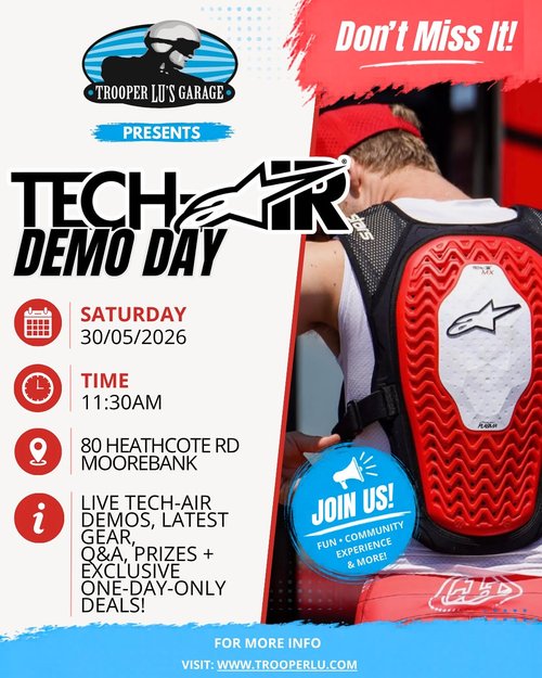 Alpinestars Tech-Air Demo Day — car meet in Sydney, NSW on Saturday 30 May 2026