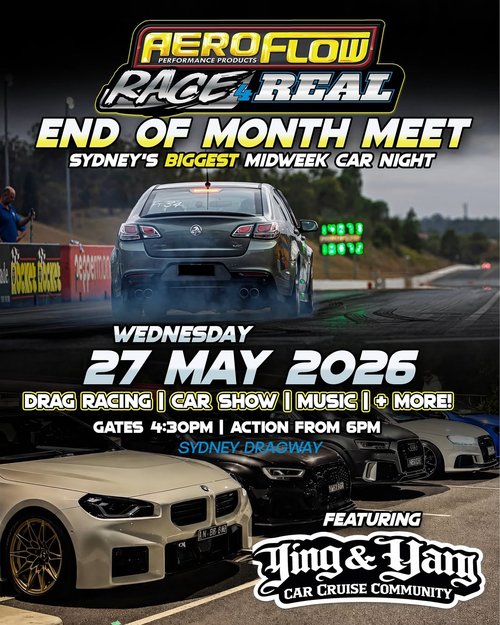 Aeroflow Race 4 Real - End of Month Meet — Muscle/JDM track day in Sydney, NSW on Wednesday 27 May 2026
