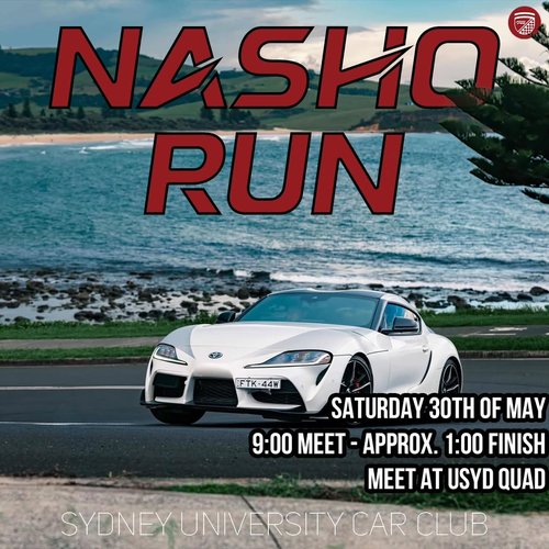 Nasho Run — car meet in Sydney, NSW on Saturday 30 May 2026