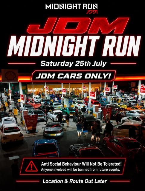 JDM Midnight Run — JDM/Stance car meet in Melbourne, VIC on Saturday 25 July 2026