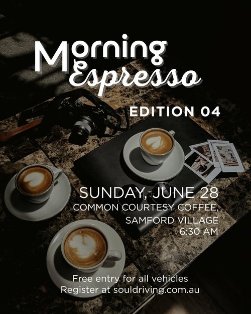 Morning Espresso Edition 04 — Euro car meet in Brisbane, QLD on Sunday 28 June 2026