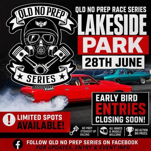 QLD No Prep Race Series — Muscle track day in Brisbane, QLD on Sunday 28 June 2026