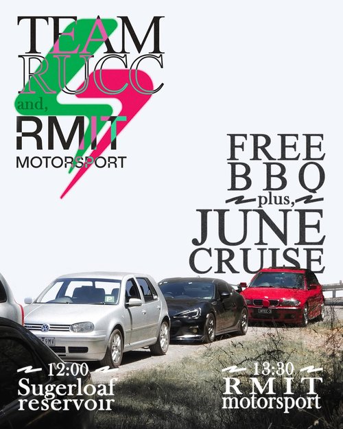 RMIT Motorsport x RUCC Barbecue & June Cruise — JDM/Euro car meet in Melbourne, VIC on Sunday 28 June 2026