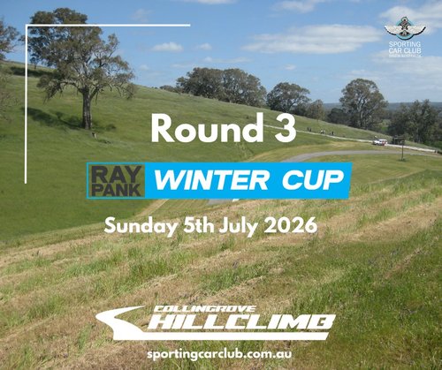 Ray Pank Winter Cup - Round 3 — track day in Adelaide, SA on Sunday 5 July 2026