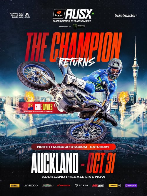 AUSX Supercross - Auckland — spectator event in International on Saturday 31 October 2026