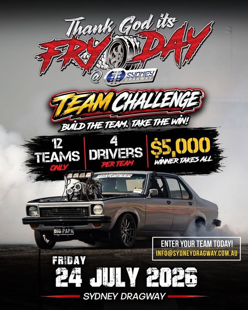 Thank God It's Fryday - Team Challenge — Muscle track day in Sydney, NSW on Friday 24 July 2026