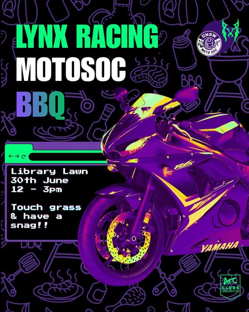 Lynx Racing x MotoSoc BBQ — car meet in Sydney, NSW on Tuesday 30 June 2026
