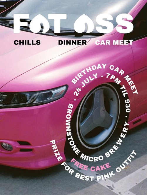 Fat Ass Birthday Car Meet — JDM/Stance car meet in Sydney, NSW on Friday 24 July 2026