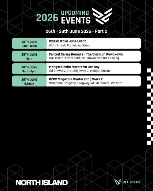 Classic Italia June Event — Euro car meet in International on Sunday 28 June 2026