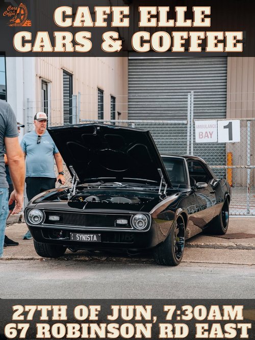 Cafe Elle Cars & Coffee — Muscle car meet in Brisbane, QLD on Saturday 27 June 2026